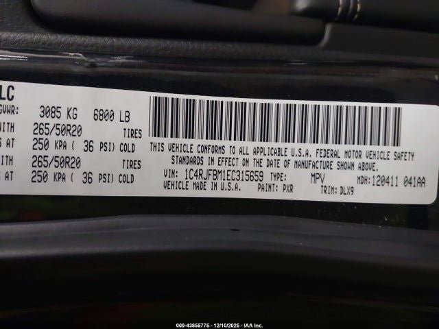 GRANDCHER 2014 Dash/Interior/Seat Switch 1869499