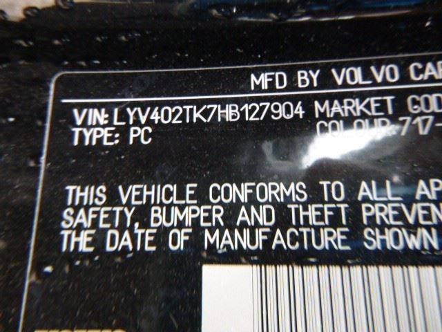 Automatic Transmission 2.0L 40 AWD VIN T Fits 17-18 VOLVO S60 1214917