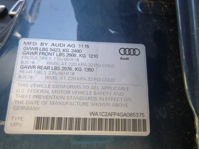 Q5 AUDI   2016 Valve Cover 1899675
