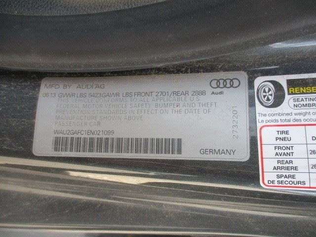 Automatic Transmission 3.0L Gasoline Fits 13-15 AUDI A6 1487688