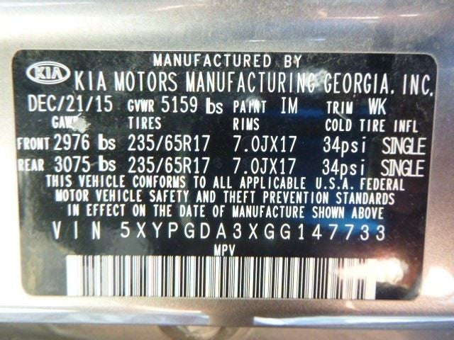 Automatic Transmission 2.4L AWD Fits 16-18 SORENTO 1438451