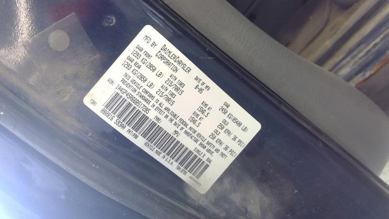 Wheel 15x6-1/2 Steel Fits 01-07 CARAVAN 1902537