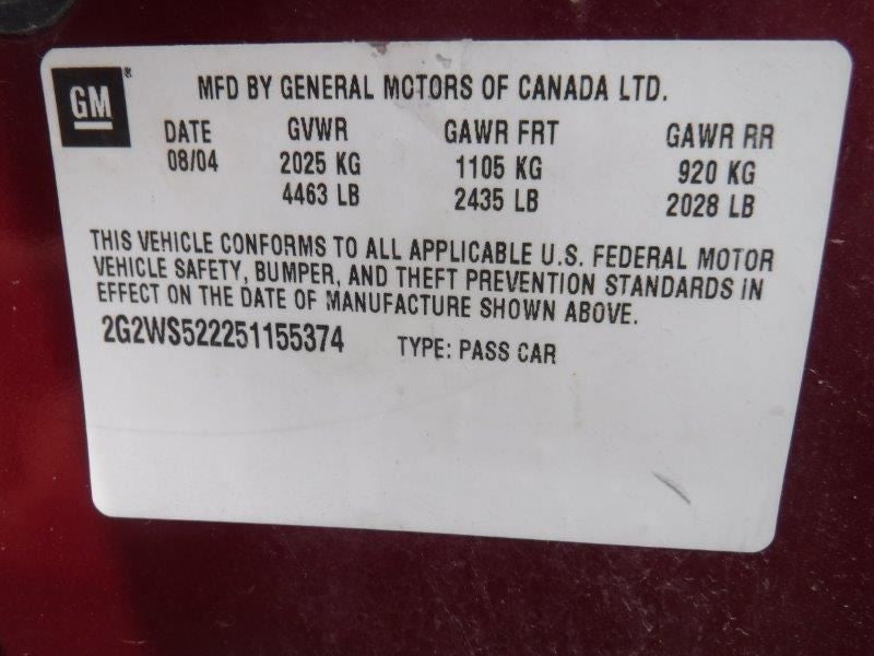 Passenger Right Door Handle Exterior Rear Fits 97-05 CENTURY 1046752