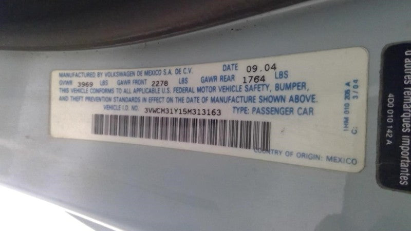 Engine ECM Electronic Control Module 2.0L Convertible Fits 05 BEETLE 1