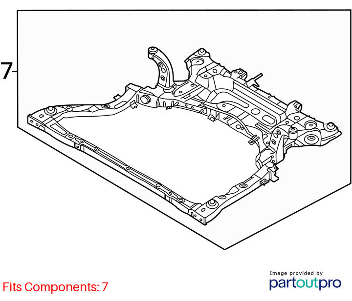 Crossmember/K-Frame Front 2.0L Naturally Aspirated Fits 21-25 ELANTRA 