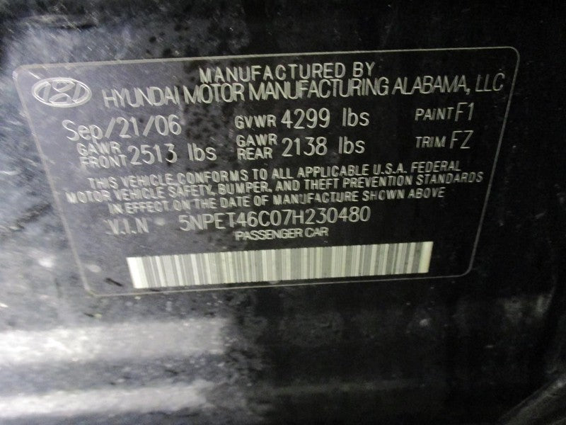 Alternator Thru 1/23/07 Fits 06-07 SONATA 1731384