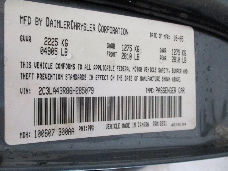 Starter Motor Fits 05-06 300 1702503