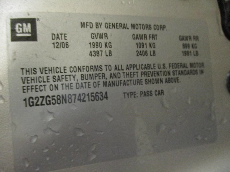 Alternator Fits 06-10 G6 1912871