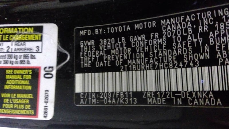 Alternator Sedan 100A ID 27060-0T230 Fits 14-19 COROLLA 1638497