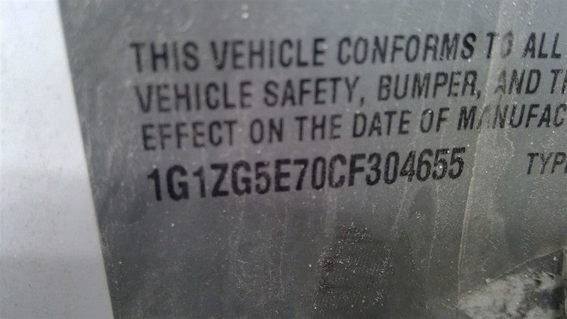 Alternator Fits 08-12 MALIBU 1903749