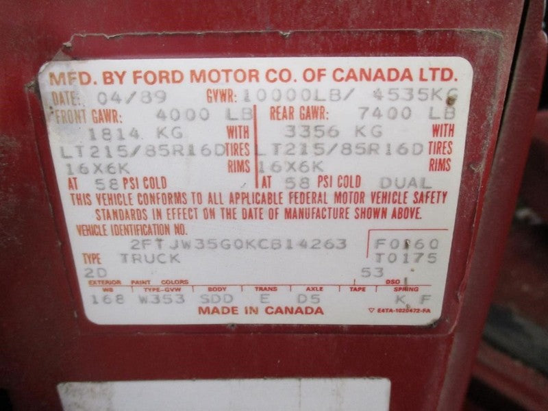 Throttle Body 8-460 7.5L Fits 88-89 FORD E250 VAN 1677964