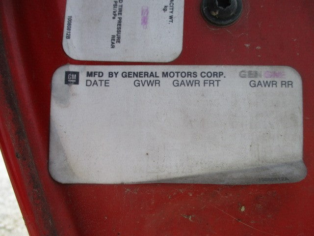 FIREBIRD  1989 Dash/Interior/Seat Switch 1601220