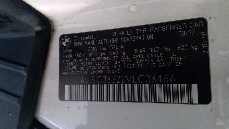 Z3        1997 Glove Box 1705154