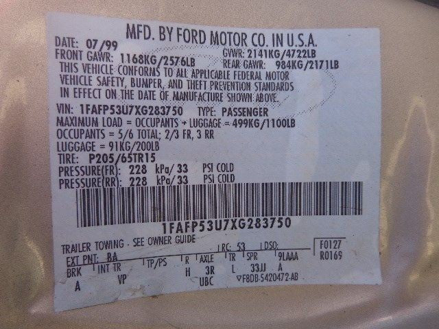 Strut Front Fits 99 SABLE 779904
