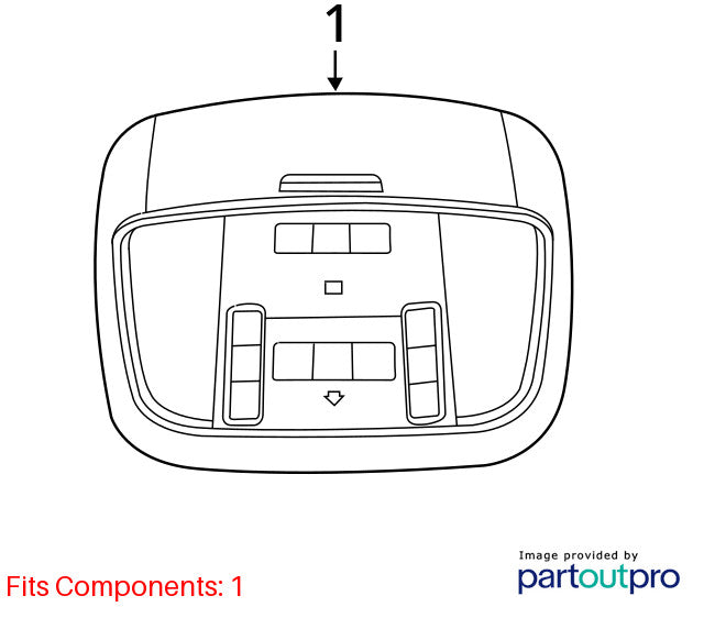 Console Front Wk Body VIN E Or F 6th Digit Fits 16-21 GRAND CHEROKEE 1