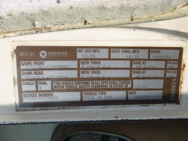 Passenger Right Front Door Glass Fits 71-79 DODGE 100 VAN 1200060
