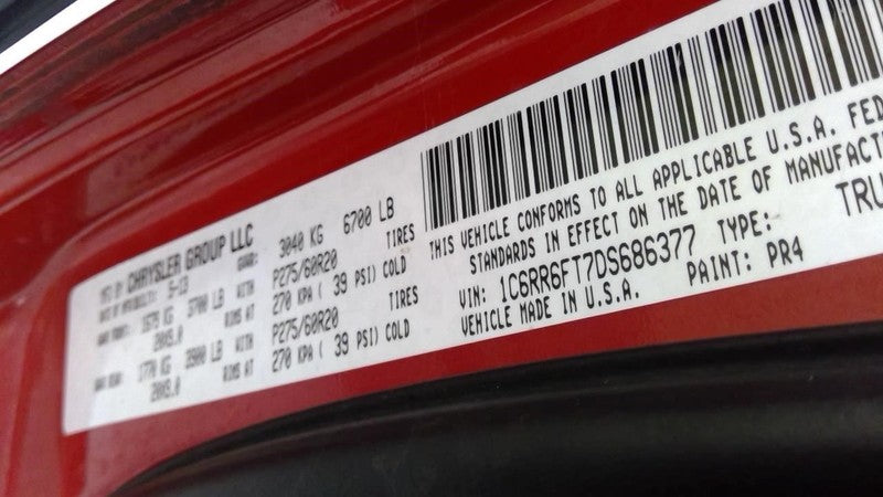 Speedometer Cluster MPH Fits 13 DODGE 1500 PICKUP 1920632