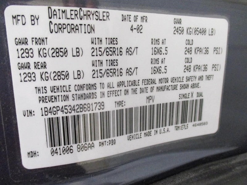 Passenger Radiator Fan Motor Fan Assembly Fits 01-05 CARAVAN 2059462