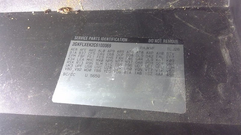 Automatic Transmission 6 Speed AWD Opt Mhc Fits 12 EQUINOX 1637191