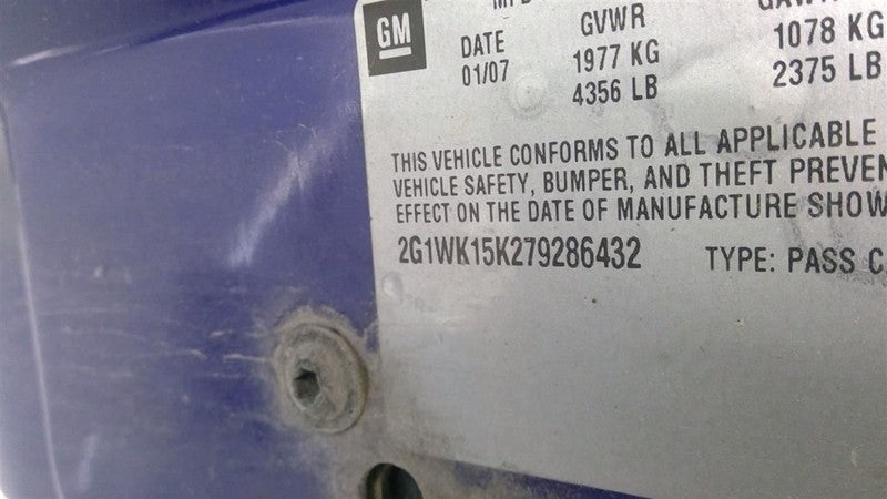 Engine 3.5L VIN K 8th Digit Opt Lze Fits 07 IMPALA 1662624