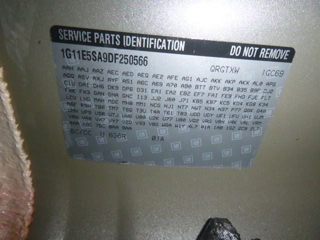 Info-GPS-TV Screen Driver Information VIN 1 4th Digit Fits 13-16 MALIB
