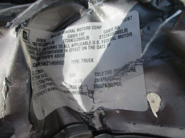 Steering Gear/Rack Power Steering Fits 97-00 CHEVROLET 2500 PICKUP 158