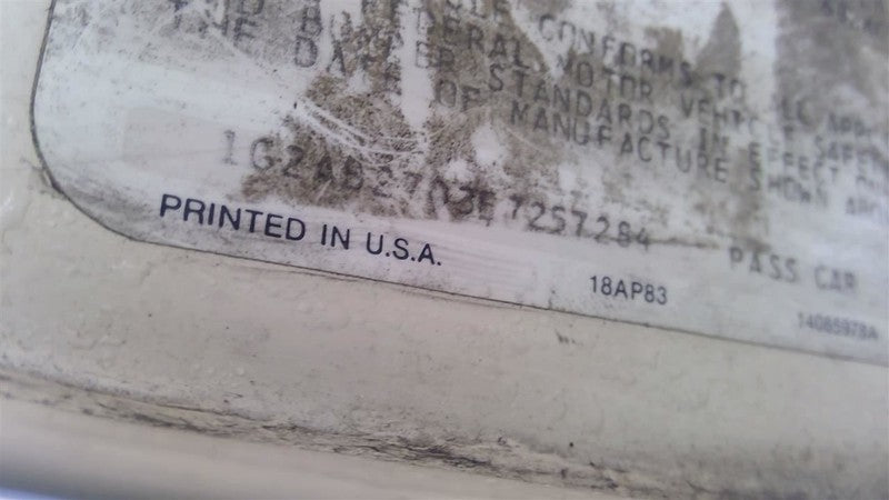 AC Compressor 8-305 Efi VIN F 8th Digit Fits 85-86 CAMARO 1670629