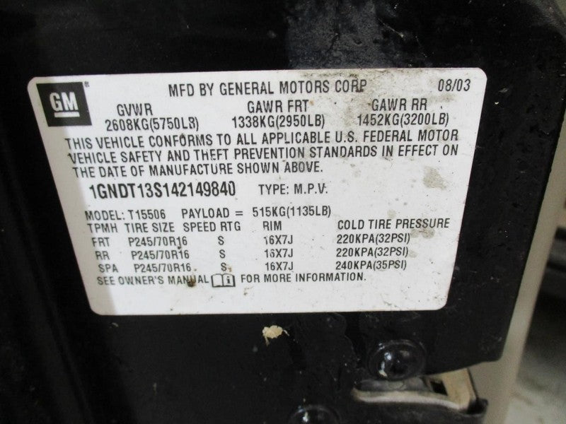 Transfer Case Motor Opt NP8 7 Pin Plug Fits 02-09 ENVOY 1644452