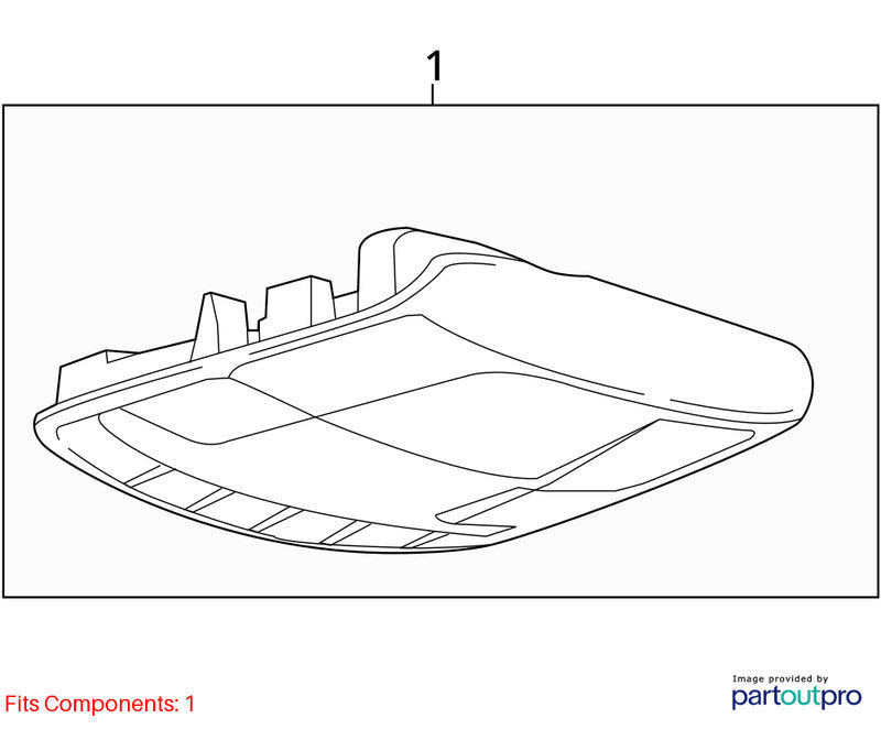 Console Front Roof With Voice Recognition Sync Fits 13-14 FUSION 20210