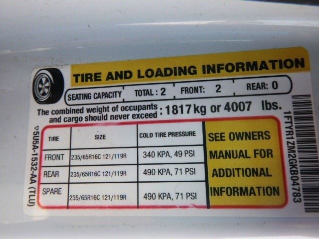 Engine 3.7L VIN M 8th Digit Gasoline Fits 16-19 TRANSIT 150 1665942
