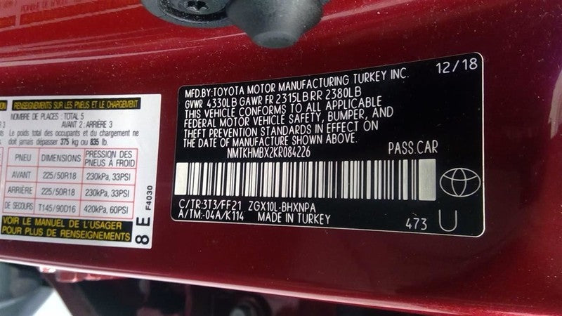 Starter Motor Fits 18-22 C-HR 1644893