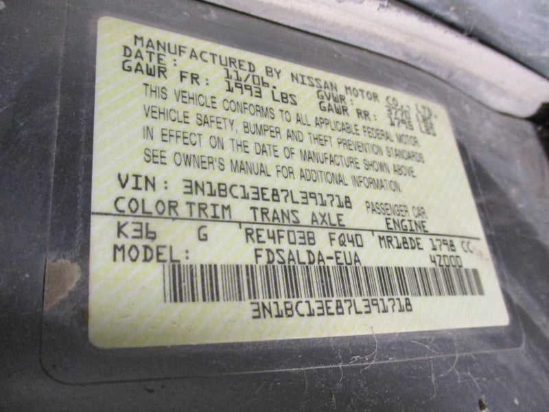 Driver Left Rear Door Glass Hatchback Fits 07-12 VERSA 2058888
