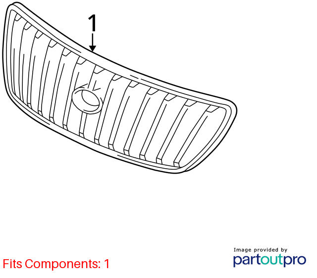 Grille Upper Fits 00-03 LEXUS RX300 1896054