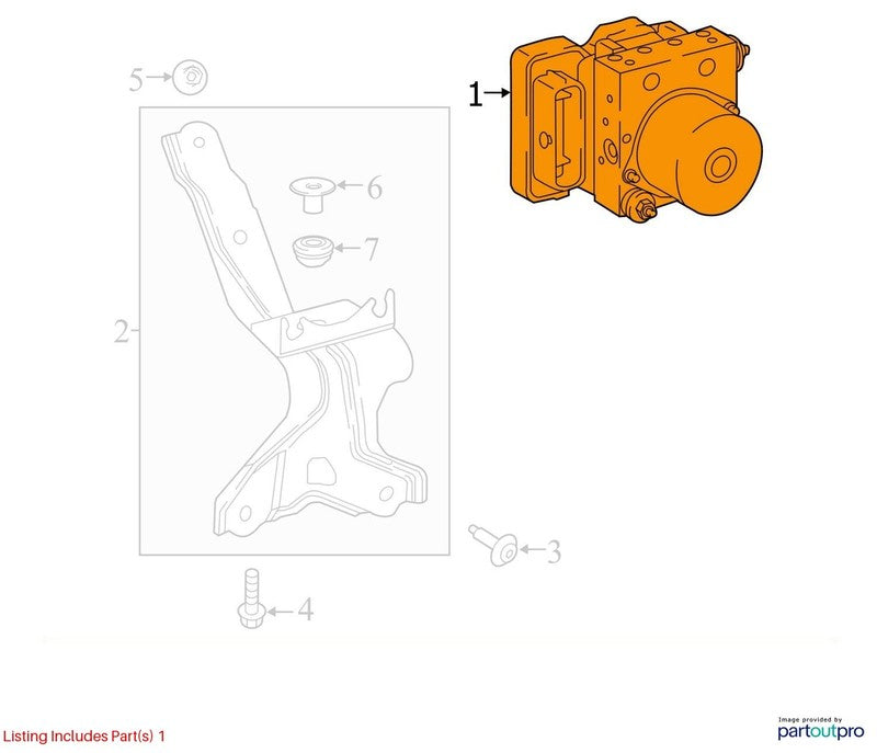 Anti-Lock Brake Part Actuator And Pump Assembly Xle Fits 18-20 CAMRY 2