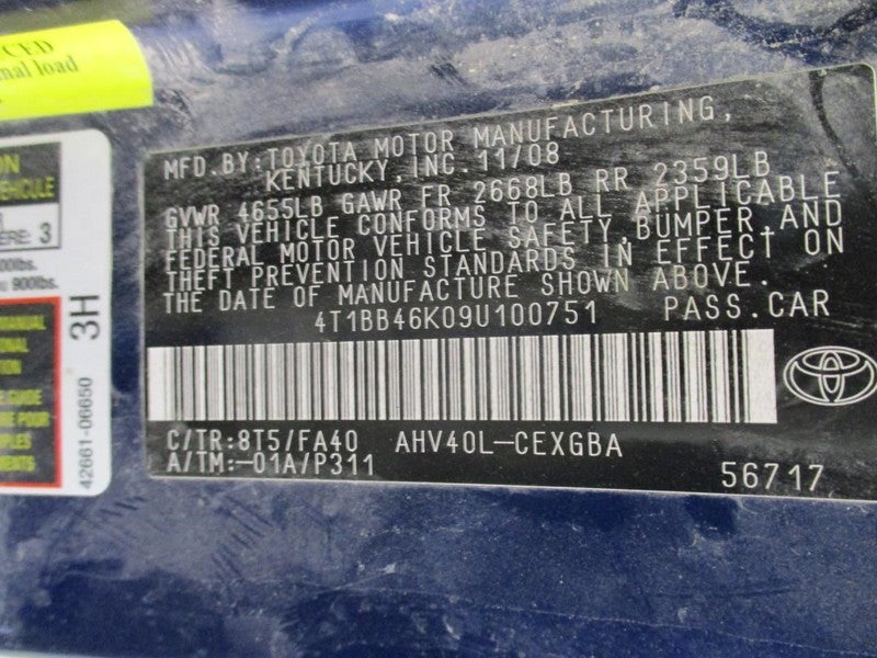 Wheel 17x4 Spare Fits 07-18 LEXUS ES350 2035038