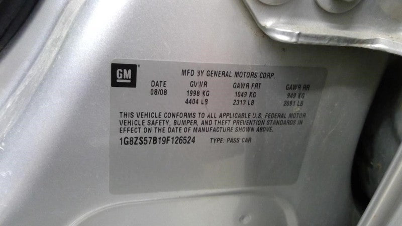 Automatic Transmission 2.4L Excluding Hybrid 6 Speed Fits 08-10 MALIBU