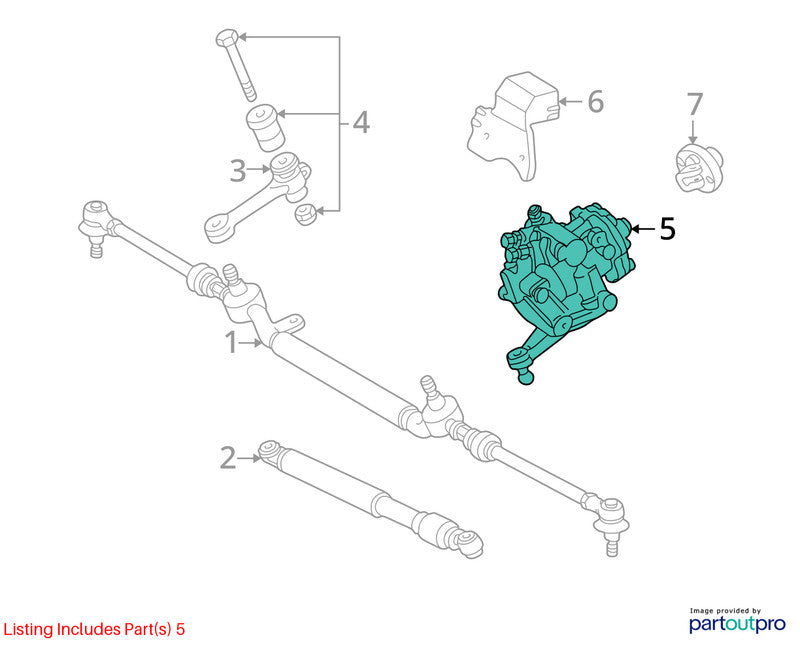 Steering Gear/Rack 170 Type SLK230 Fits 01-04 MERCEDES SLK 1908834