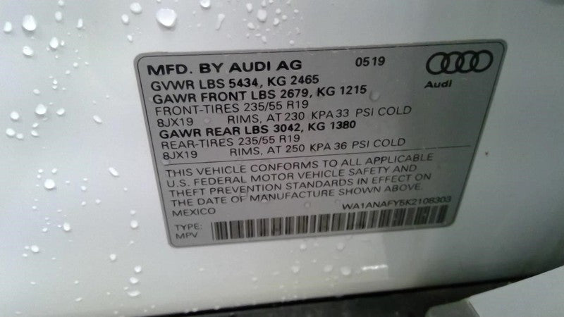 Audio Equipment Radio Amplifier Trunk Mounted Fits 18-21 AUDI Q5 19202