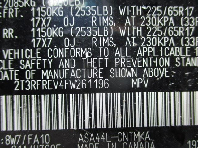 Driver Front Seat Bucket  VIN F 5th Digit Cloth Fits 13-18 RAV4 158620