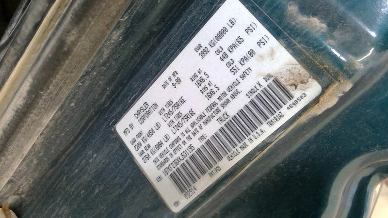 Engine 6-360 5.9L Diesel VIN 6 8th Digit Fits 99 DODGE 2500 PICKUP 192