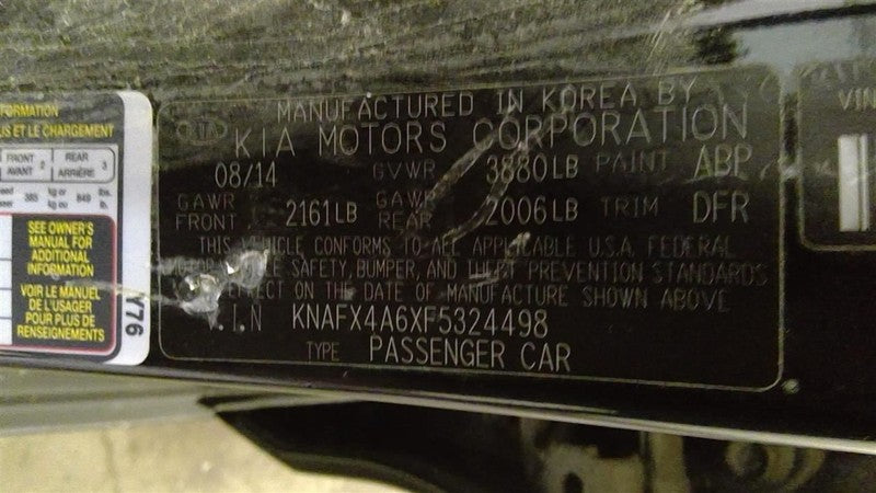 Automatic Transmission 1.8L Sedan ID 450026336 Fits 14-15 FORTE 169322