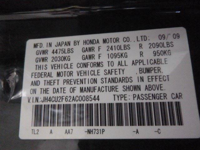 Automatic Transmission 2.4L 4 Cylinder Fits 09-10 TSX 1638178
