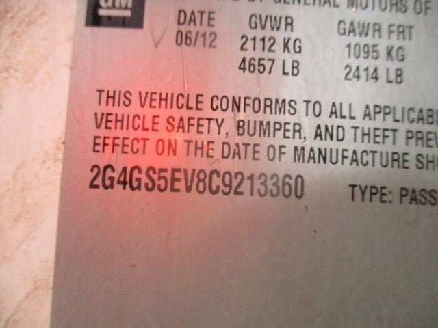 Driver Left Corner/Park Light Fog-driving Fits 11-13 REGAL 1619810