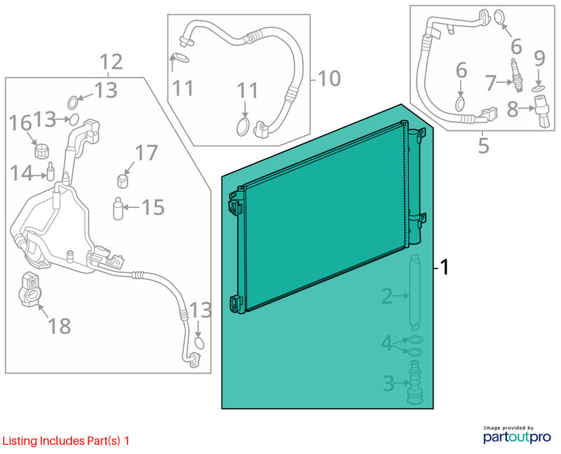 AC Condenser Fits 24-25 ENVISTA 1939927