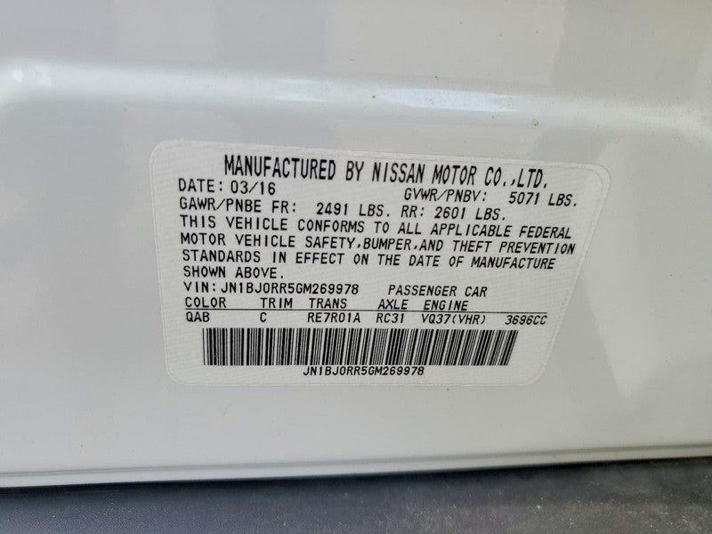 Infiniti QX50 2016 Headrest Used 4642