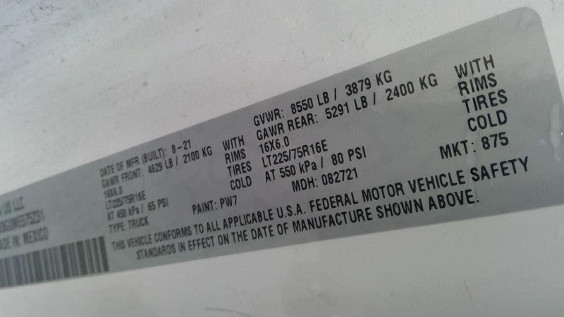 Automatic Transmission Fits 19-21 PROMASTER 1500 VAN 1730112
