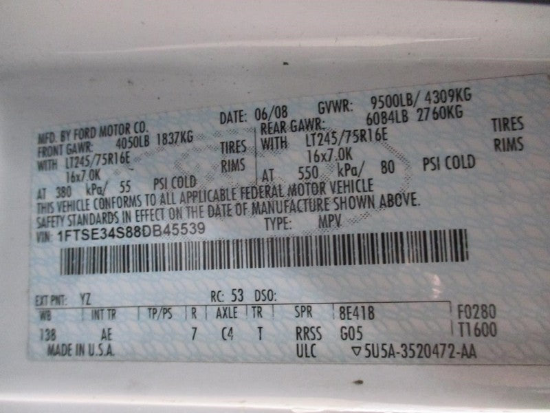 Temperature Control Front Main With AC Fits 05-19 FORD E350 VAN 186330