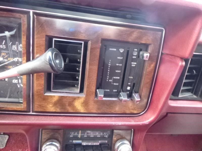 1982 Mercury Cougar Driver Side Rear Left Inner Trim Door Panel