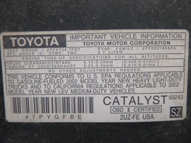 Engine ECM Electronic Control Module Center Dash 2WD Fits 01-02 TUNDRA