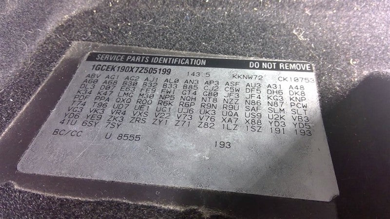SILV15NEW 2007 Engine Cover 1632000